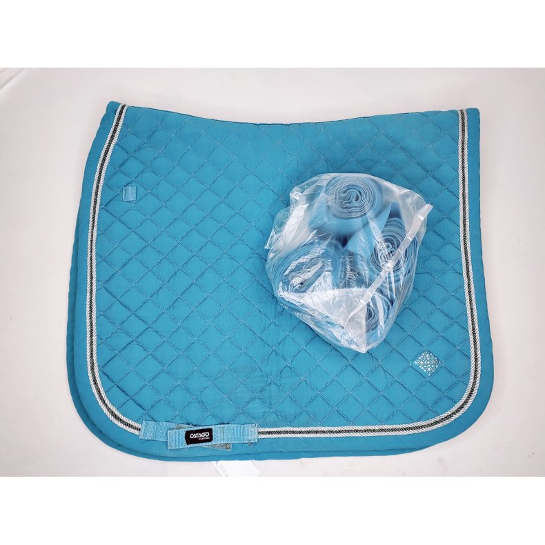 Catago dressur underlag 17" inkl bandager, obs underlag mangler stropper