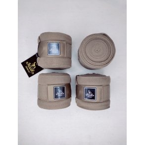 SD Design fleece bandager i lys brun nye med mrke