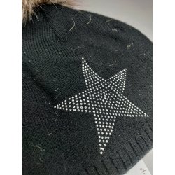 Hue med sten str Small