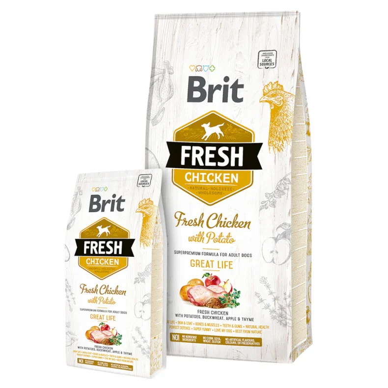 Brit Fresh Adult Great Life (Gul) 12 Kg.