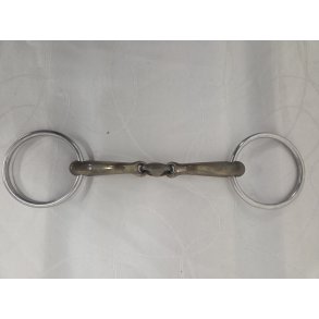 3 Delt Bid Guld og Slv buet med lse ringe 14 cm