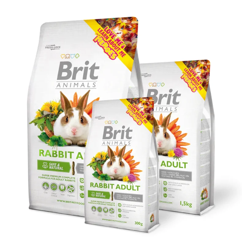 Brit Animals Rabbit Adult Complete 1,5 Kg.
